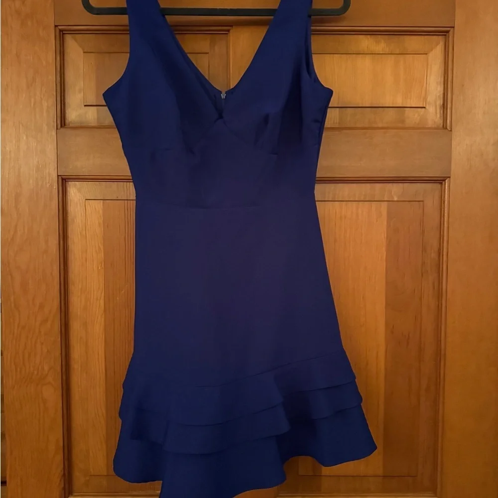 Teeze Me Royal Blue Ruffle Hem Dress | Juniors Size 5/6 - Picture 6 of 10